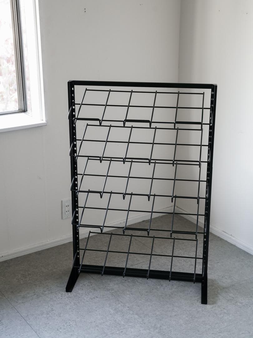 \"SANYO\" ワイヤー マガジンラック / スチールラック ミニマル モダン