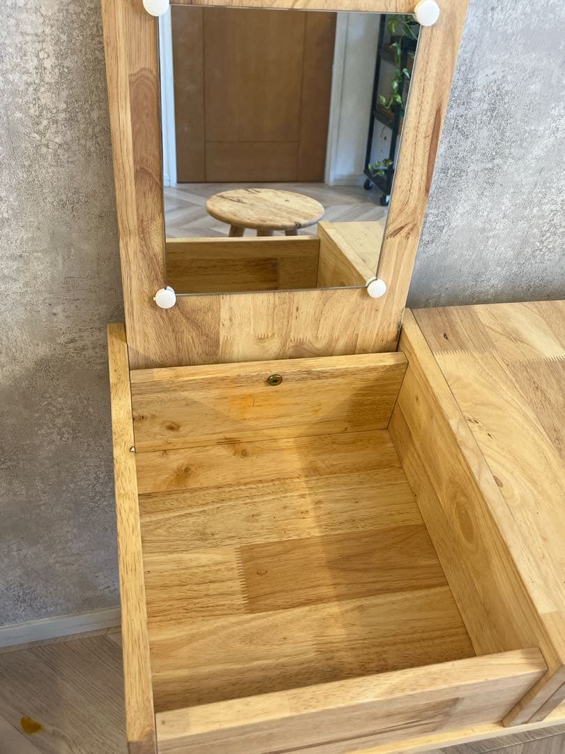 天然木製ドレッサー・鏡台