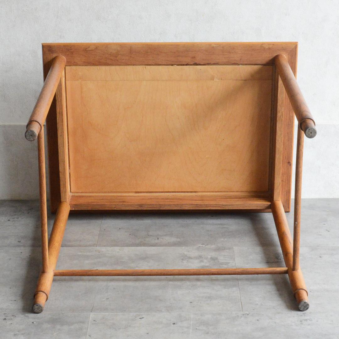 デンマーク 北欧ヴィンテージ タイルトップ サイドテーブル オーク 北欧家具