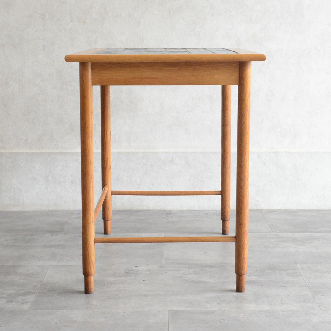 デンマーク 北欧ヴィンテージ タイルトップ サイドテーブル オーク 北欧家具