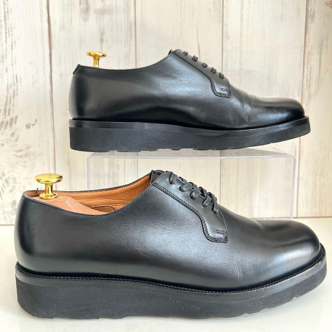 【極美品】UNITED ARROWS 25 プレーントゥ ビブラムソール 厚底