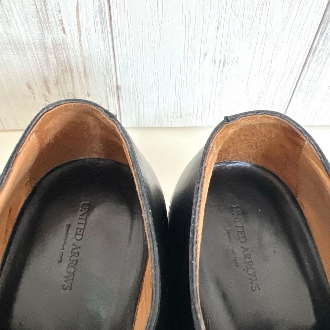 【極美品】UNITED ARROWS 25 プレーントゥ ビブラムソール 厚底
