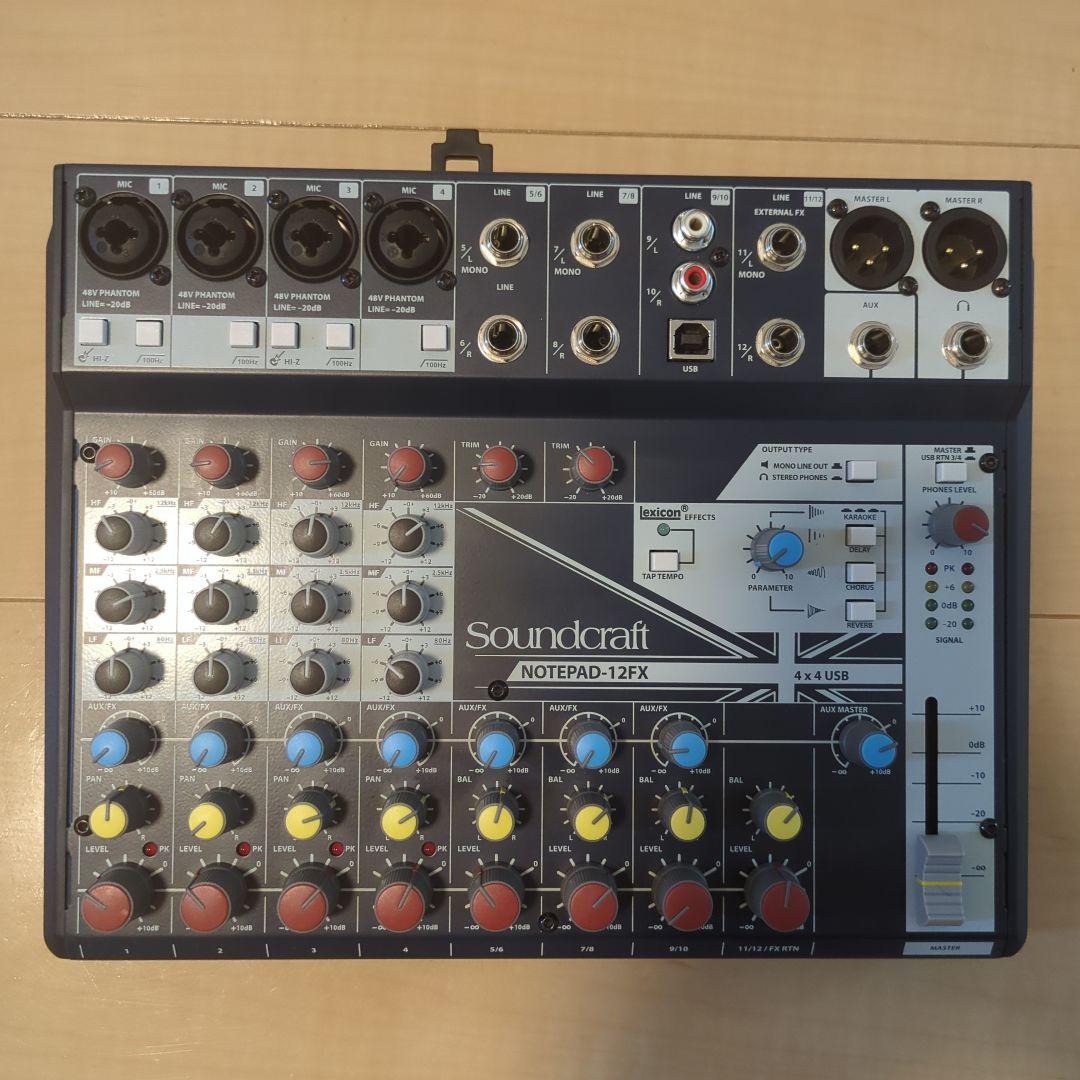 Soundcraft NOTEPAD-12FX ミキサー