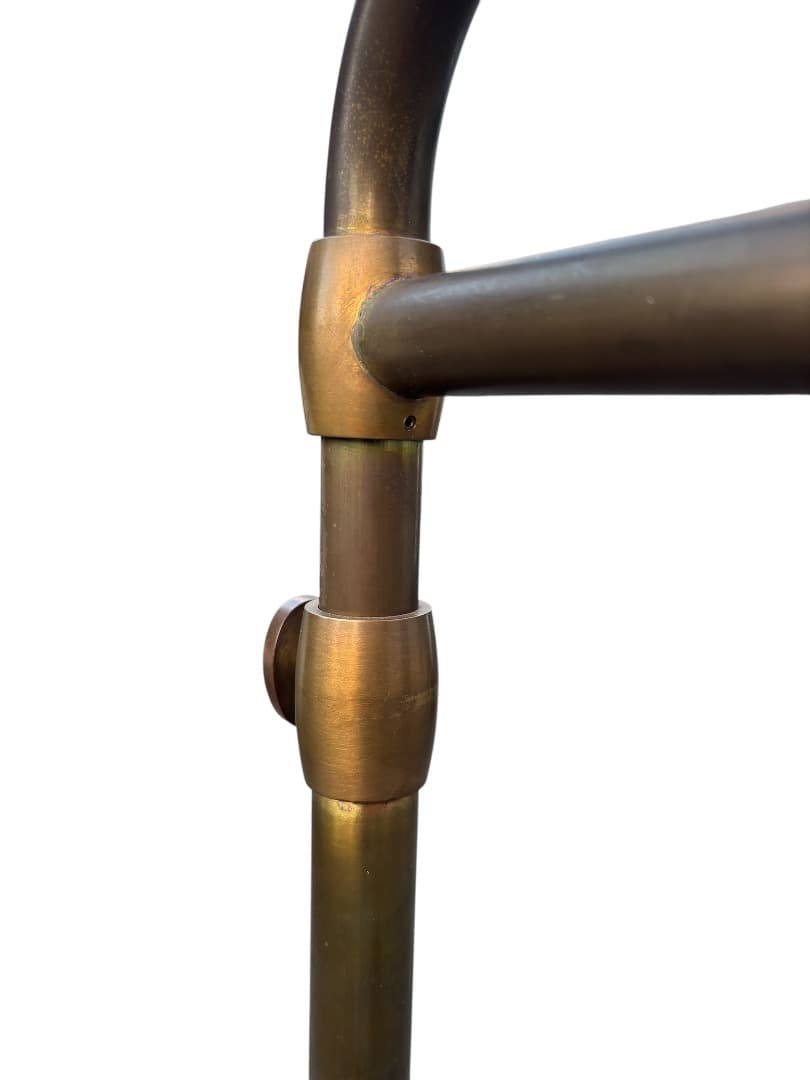 西川金太郎 廃盤品 アンティーク真鍮ゴールドハンガーラック　送料無料