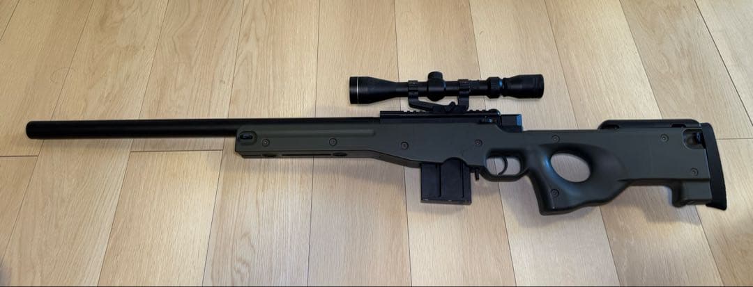 東京マルイ L96AWS OD ガンケース、スコープ、BB弾2箱、ローダー付属