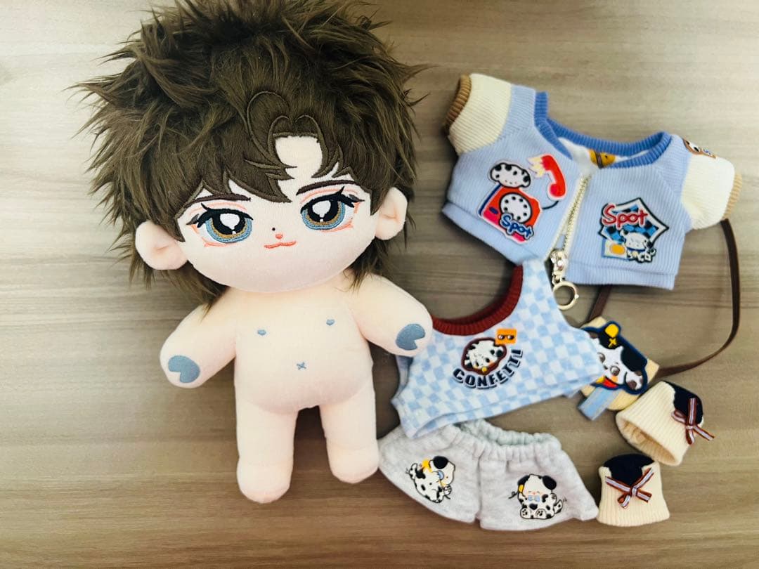 20cm 蒼蘭訣 張凌赫 ぬいぐるみ 本体+お洋服 天官賜福 探偵麗女①