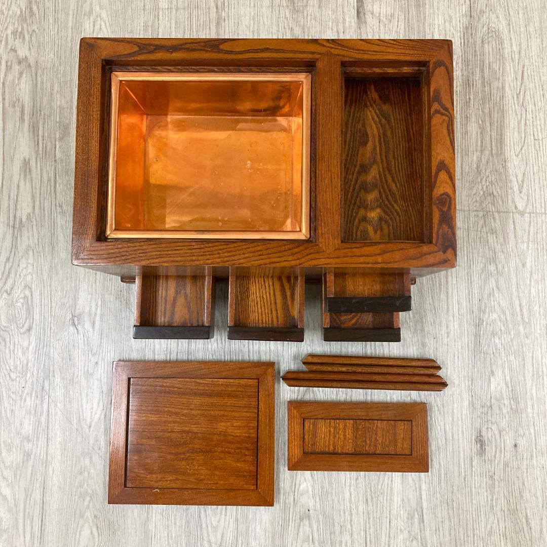 囲炉裏テーブル　火鉢　引き出し付き 　昭和レトロ 古民家　民芸