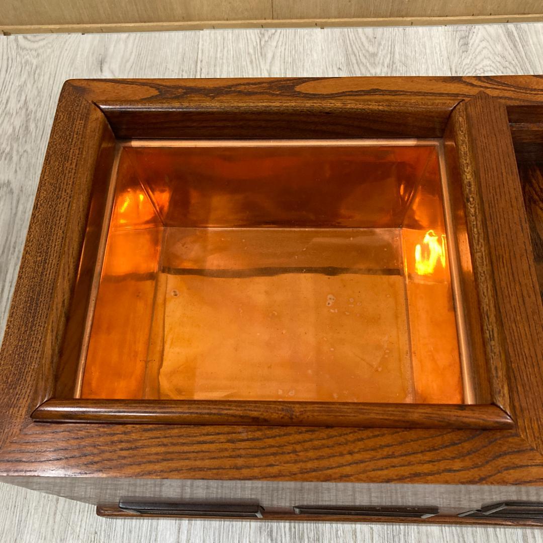 囲炉裏テーブル　火鉢　引き出し付き 　昭和レトロ 古民家　民芸