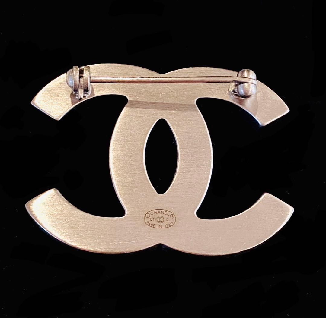 シャネル　CHANEL ギンガムチェック　ココマーク　ブローチ　激レア