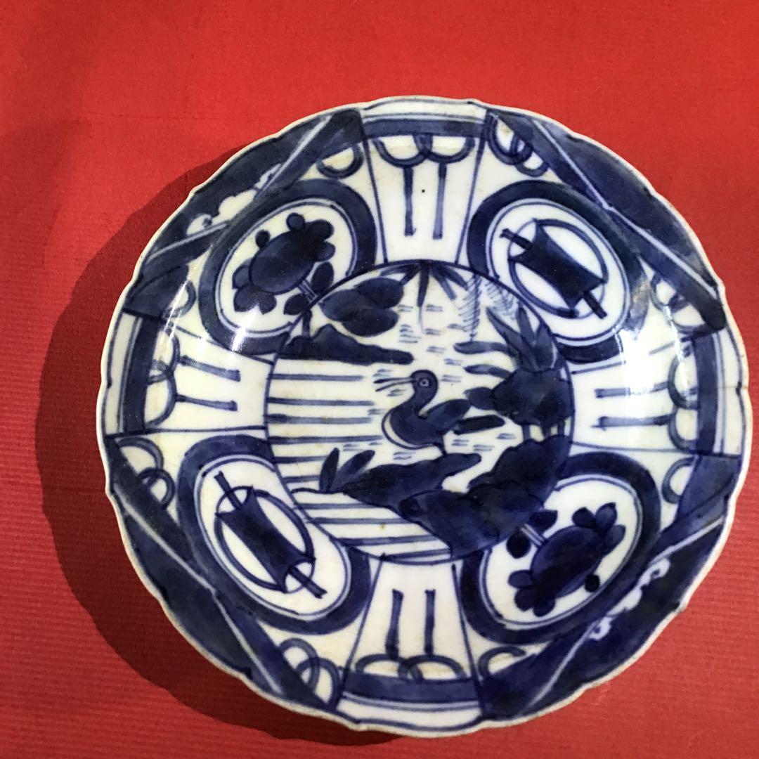 古伊万里　芙蓉手　皿　江戸前期保証2客　　B I