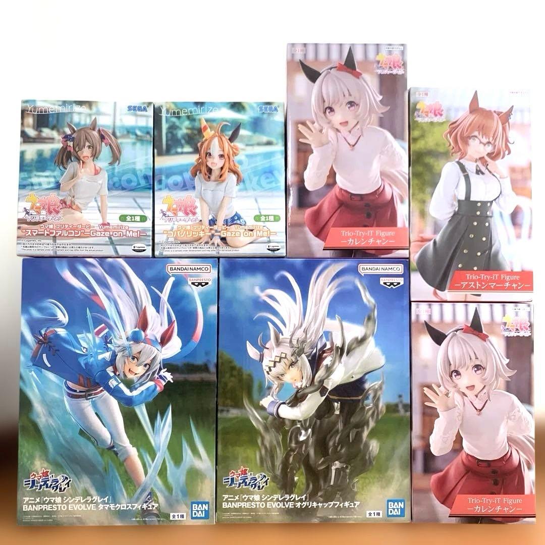 ウマ娘　タマモクロス　オグリキャップフィギュア　カレンチャン（箱に跡あり）