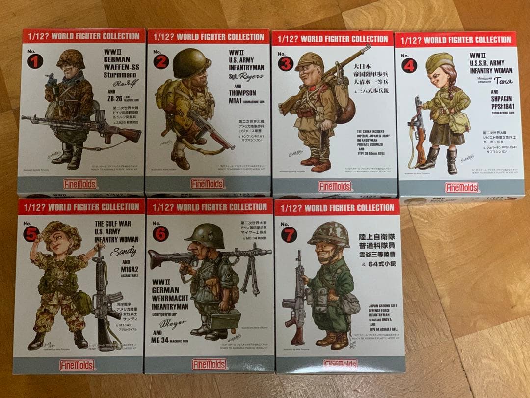 新品】ファインモールド　鳥山明 ワールド ファイターコレクション　全7種セット