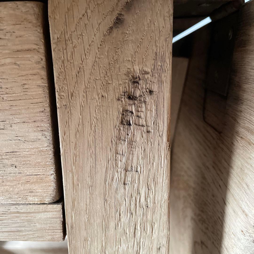 年末・年始SALE ビンテージ　ドロワーゲートレッグテーブル 剥離