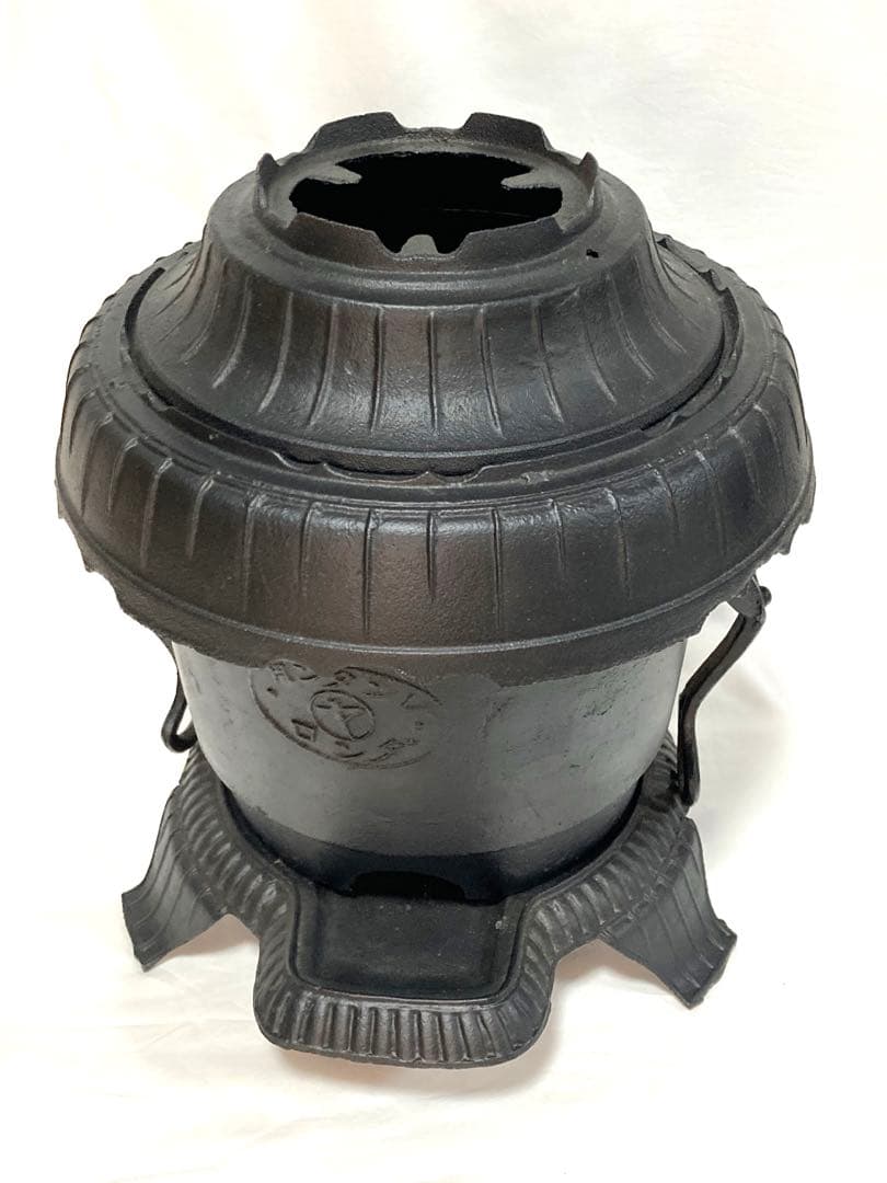 昭和レトロ 練炭ストーブ レンタン用 ダンロ 鋳鉄製 暖炉 アンティーク