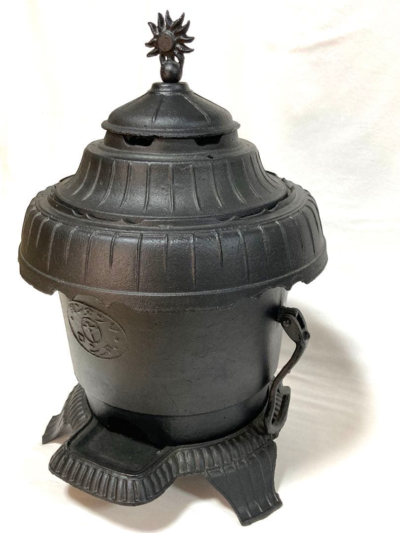 昭和レトロ 練炭ストーブ レンタン用 ダンロ 鋳鉄製 暖炉 アンティーク