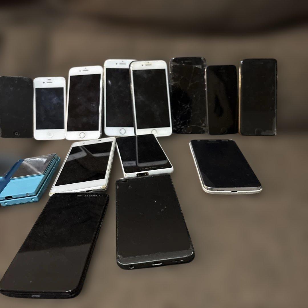 ガラケー、iPhone、スマホ、タブレット、ジャンクまとめ売り