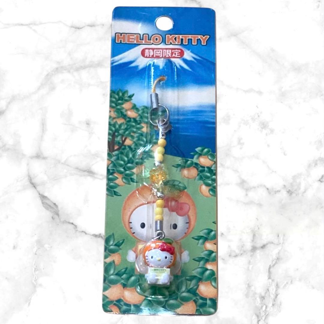 【ご当地限定】ハローキティー 根付け 缶バッチ ストラップ 希少 レア
