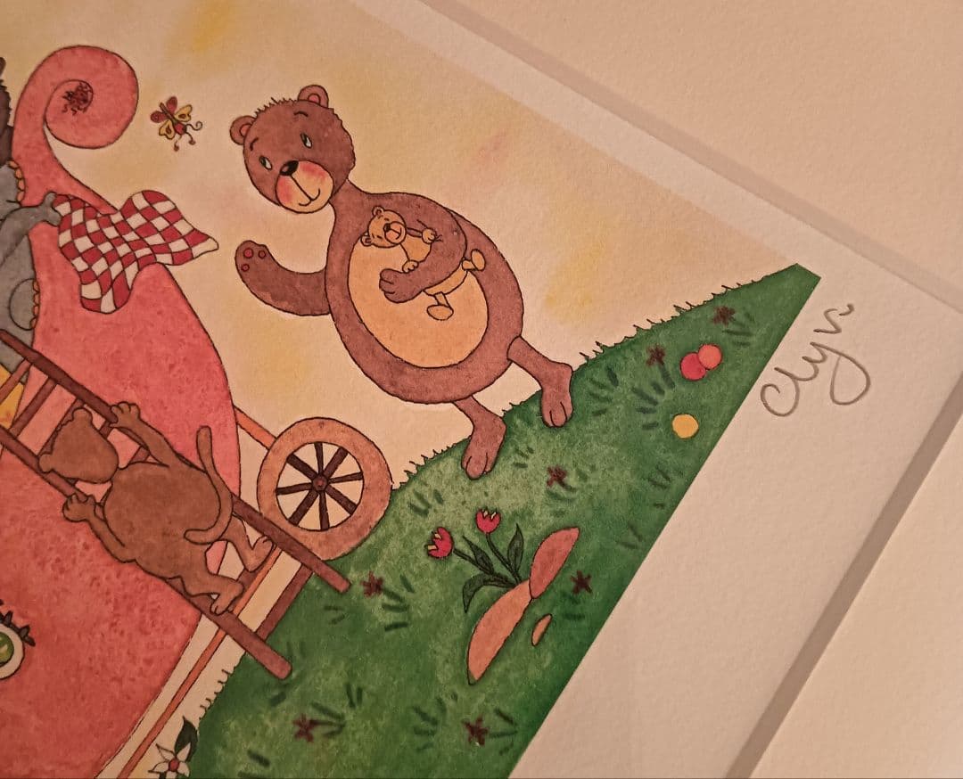 【新品未使用品】Clyv クリーブ　「子供達の箱舟」ジクレー