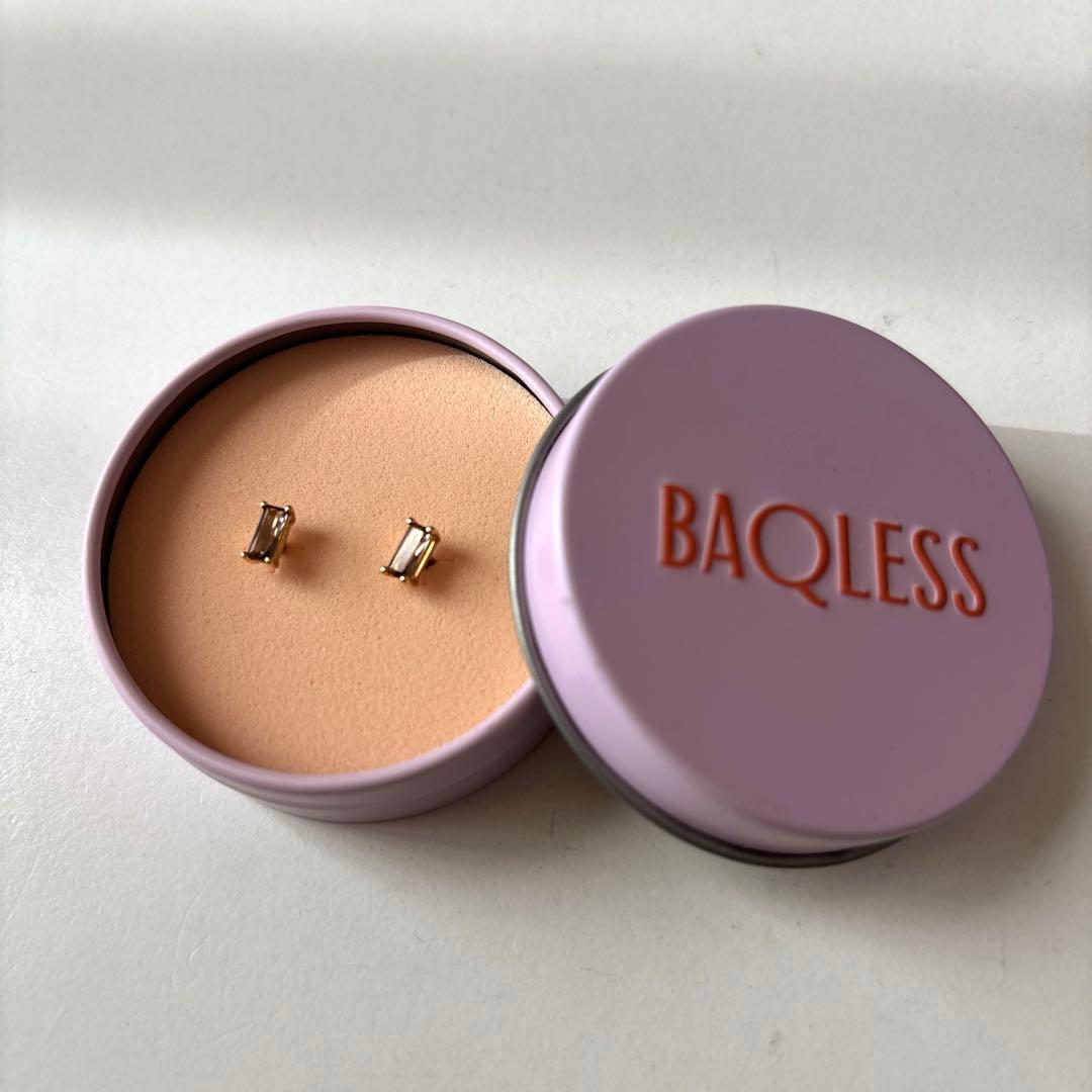 BAQLESS ピアス クオーツスモーキー