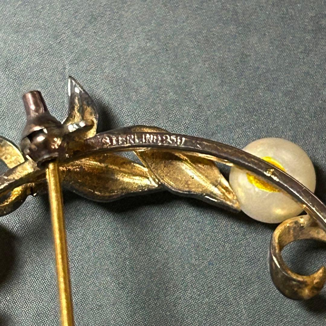 大丸製　ビンテージ真珠ブローチ