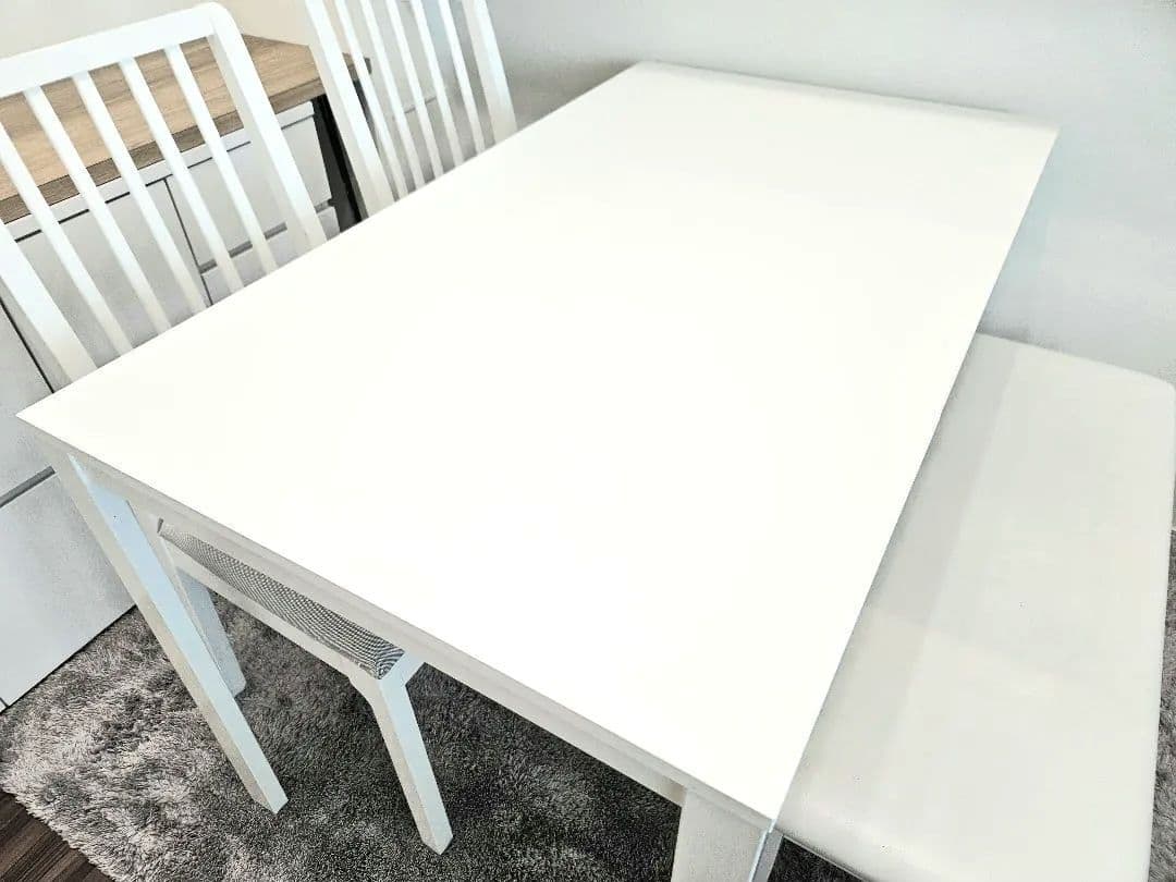 IKEA ダイニングテーブル VANGSTA 伸縮テーブル ホワイト