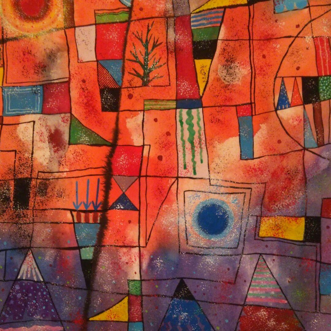 水彩画 construction24　F8号