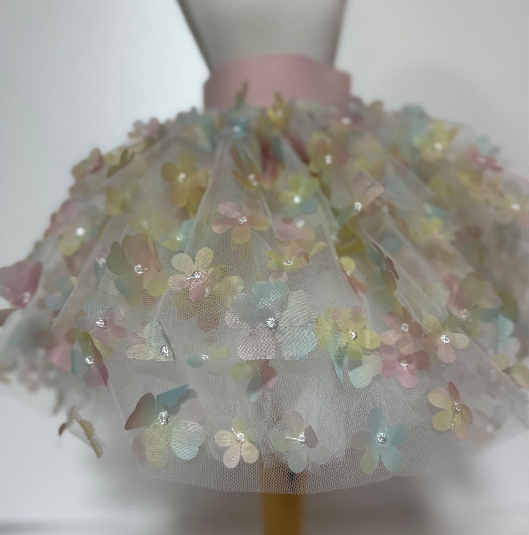 3点セット　チュール　ワンピース　ヘッドアクセ　犬用