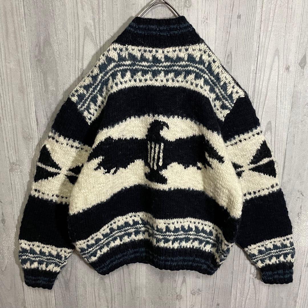 【希少モデル】ラルフローレン　サンダーバード柄　ジップニットジャケット　XL