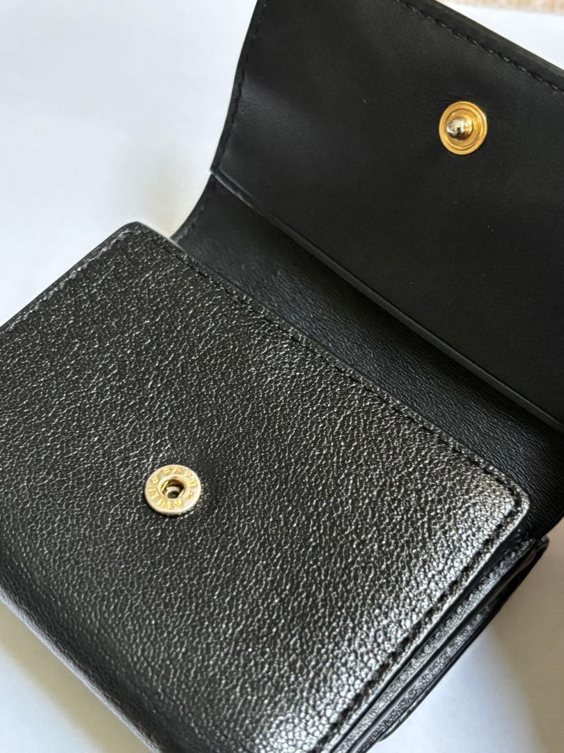 アニヤハインドマーチ　MINI TRIFOLD EYES ブラック