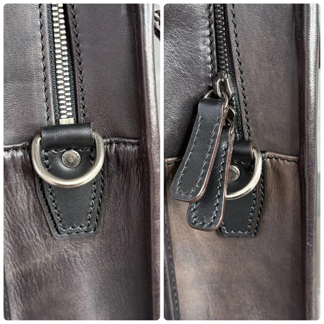 【極美品】FUJITAKA 本革 2way ブリーフケース オールレザー A4可