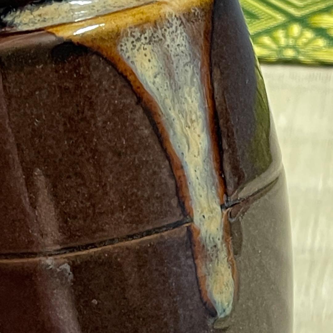 膳所焼 陽炎園 肩衡 茶入 茶道具 骨董品 293