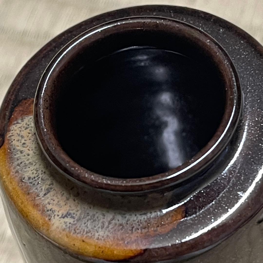 膳所焼 陽炎園 肩衡 茶入 茶道具 骨董品 293