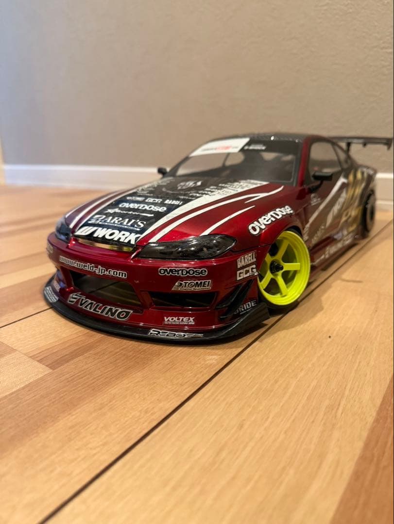 S15 シルビア　ラジコン　ボディ　overdose 六号機