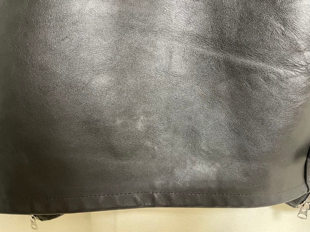 Schott ブラック レザーシングルライダース　38