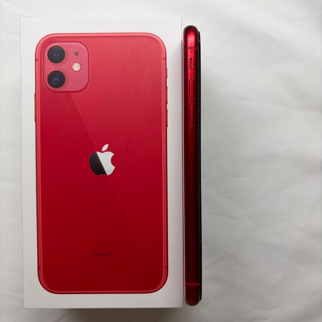 iPhone11 レッド 64GB ＋未使用付属品付