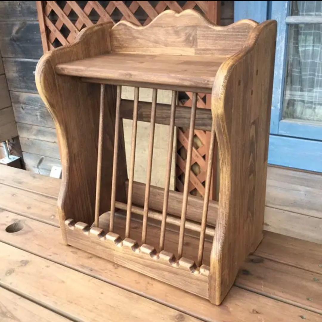 アメリカンカントリー家具　カントリーハート　アンティーク　ディッシュラック