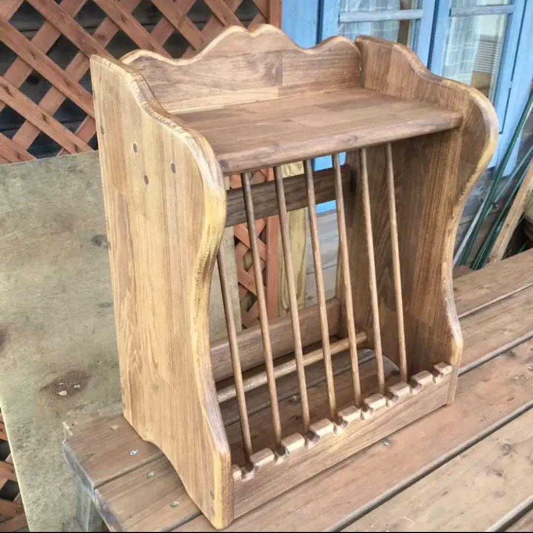 アメリカンカントリー家具　カントリーハート　アンティーク　ディッシュラック