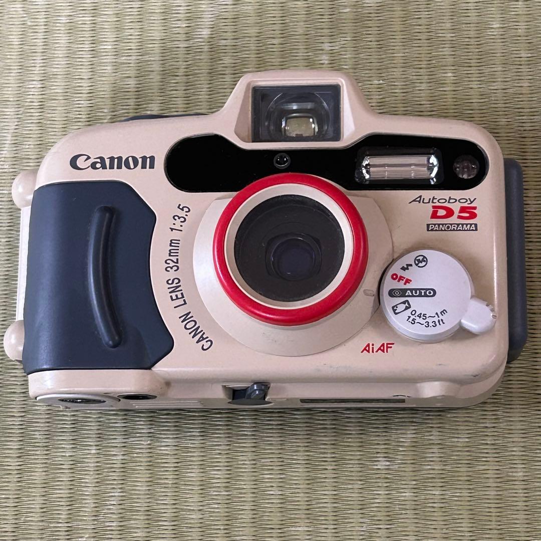 Canon Autoboy D5 PANORAMA 水中カメラ 通電確認済