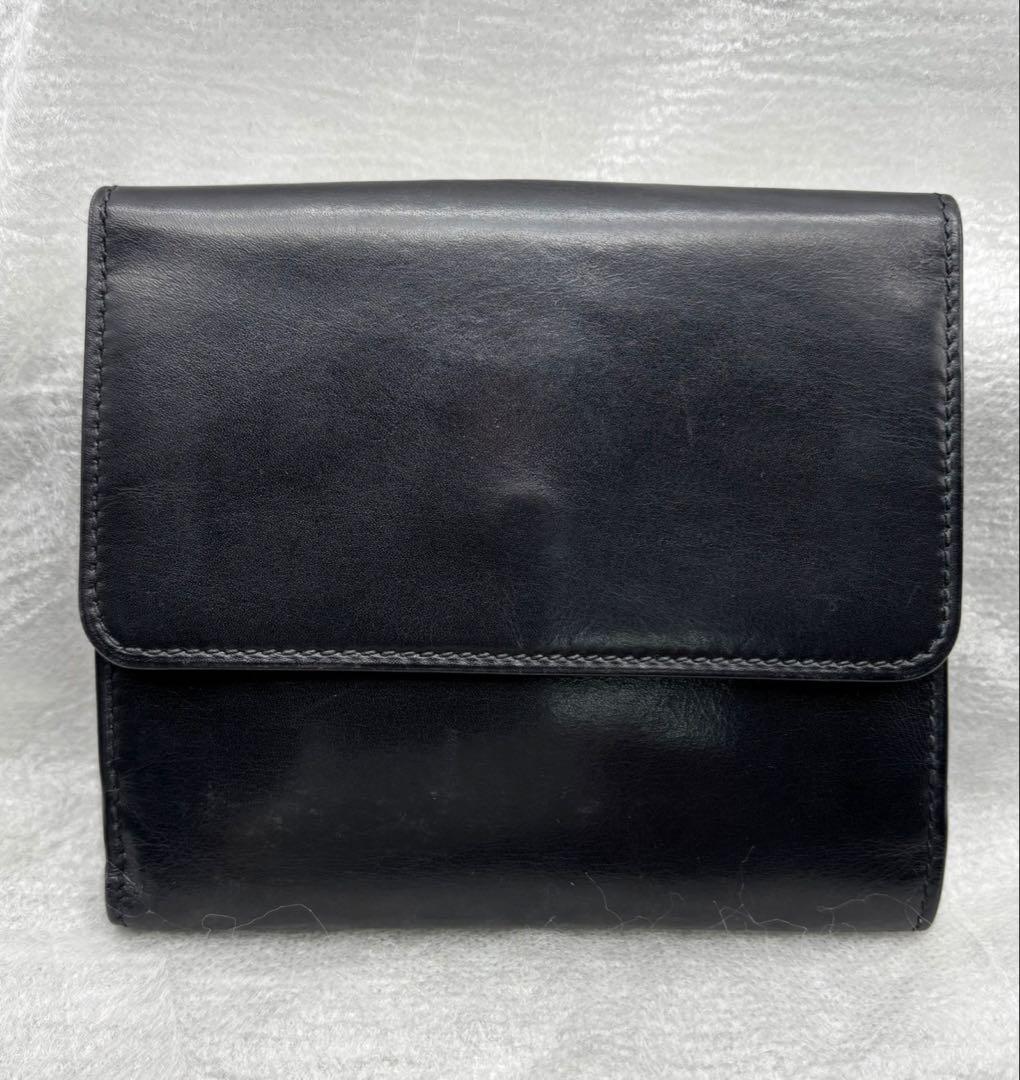 買取見積書有り　美品　オールドグッチ　インターロッキング　レザー二つ折り財布