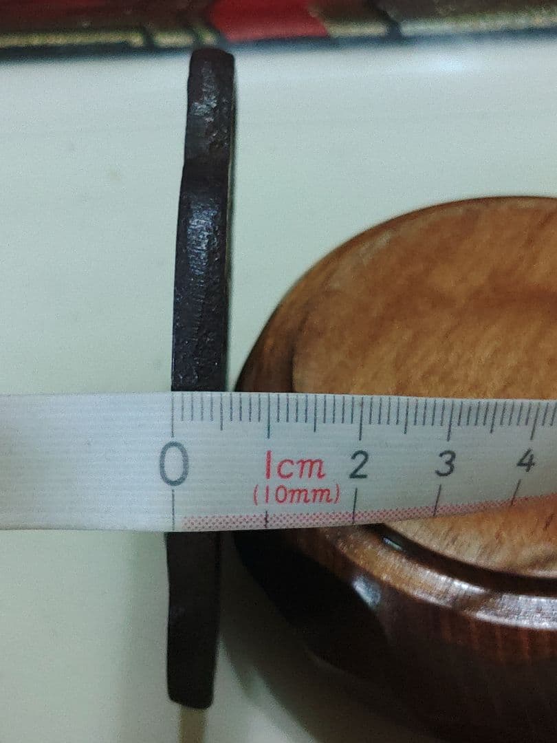 木瓜鍔　土手耳　粒象嵌　松葉柄　大鍔　武具　ツバ　かわいい鍔　つば　鉄製　刀装具