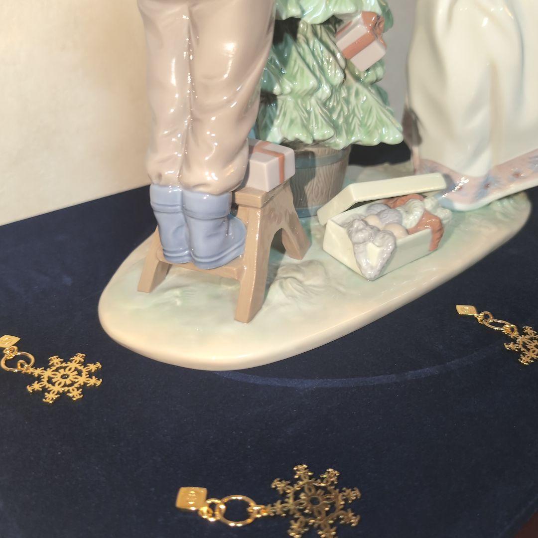 ♥リヤドロ【ツリーを飾ろう！】❤️CHANELノベルティ雪の結晶♥リヤドロベル