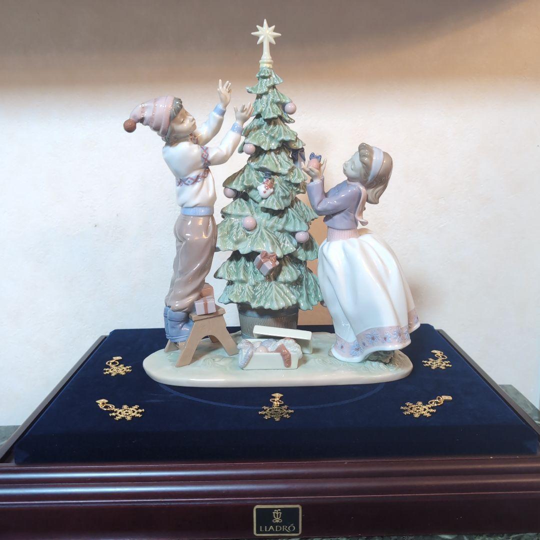 ♥リヤドロ【ツリーを飾ろう！】❤️CHANELノベルティ雪の結晶♥リヤドロベル