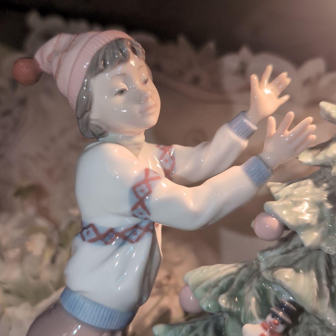 ♥リヤドロ【ツリーを飾ろう！】❤️CHANELノベルティ雪の結晶♥リヤドロベル