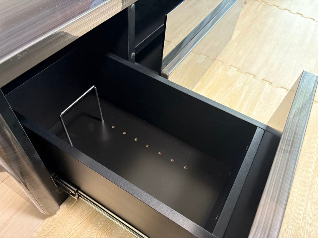 【美品】シギヤマ ラッシュ 160TVB BK テレビボード テレビ台 ブラック