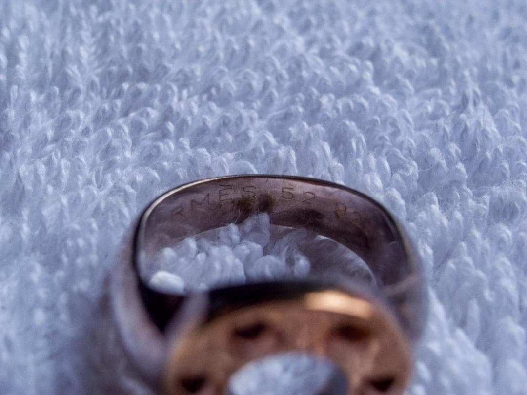 希少！HERMÈS エルメス ホースシューリング SV925×GP 52号