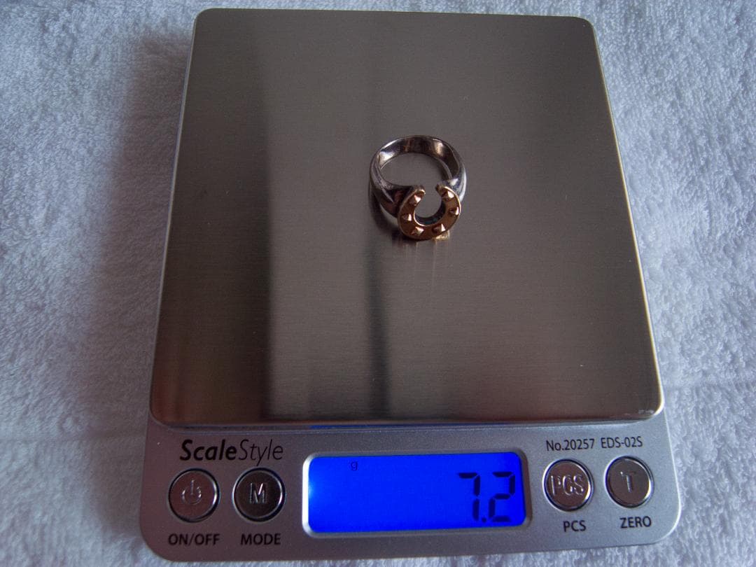 希少！HERMÈS エルメス ホースシューリング SV925×GP 52号