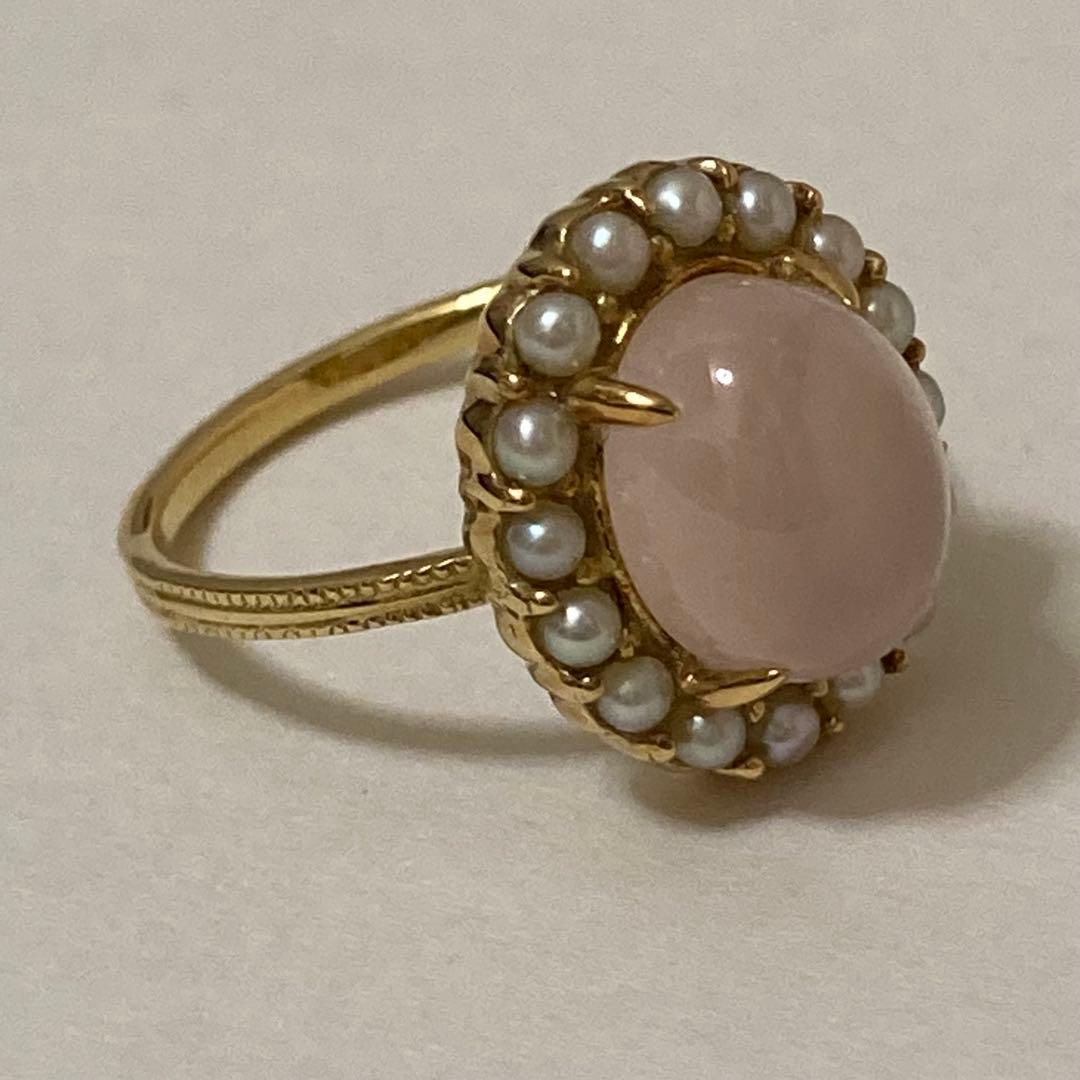 【匿名配送】 jpearl ジェイパール リング ローズクォーツ パール