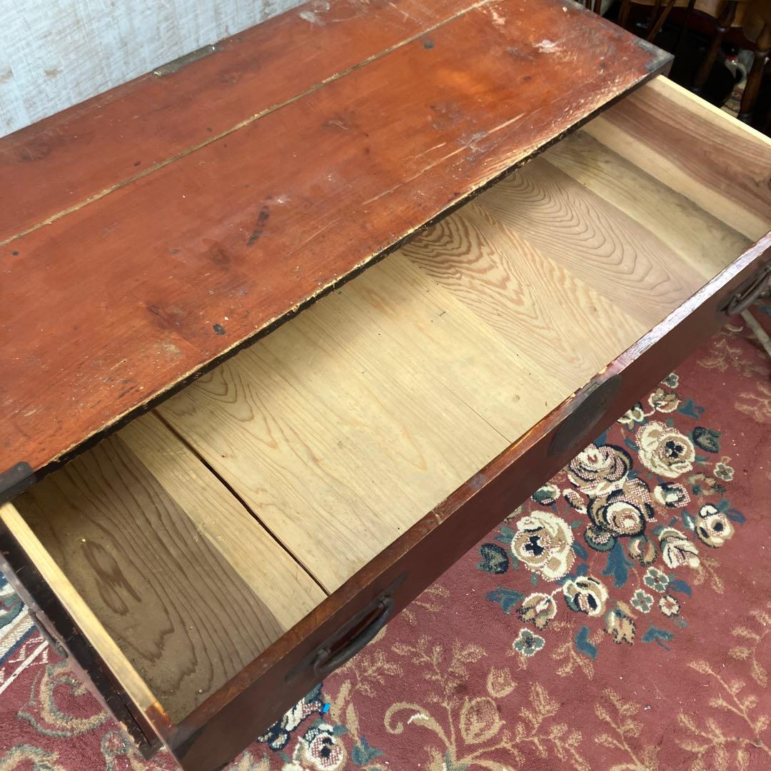 昭和レトロ 古家具 仙台箪笥 4段9杯 引き出し箪笥 和箪笥 ビンテージ 骨董