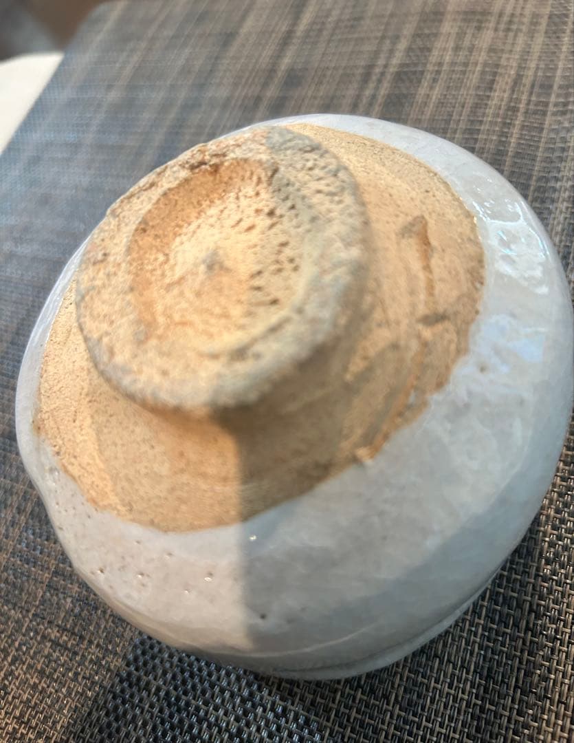 志野茶碗　沓茶碗　茶道具　抹茶茶碗 ト（加藤唐九郎？）在銘