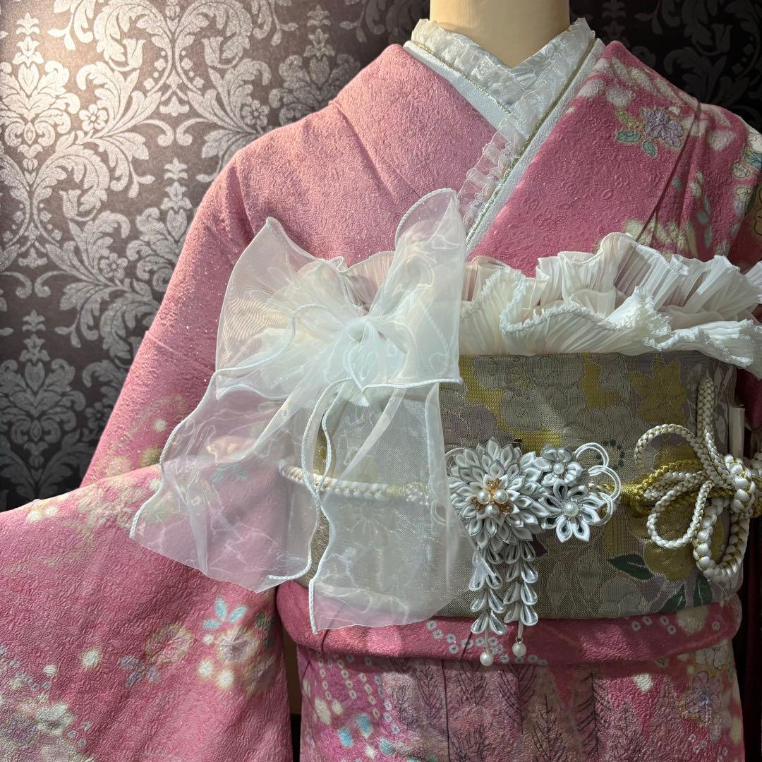 美品　辻ヶ花　花絞り　金通し　高級　刺繍　逸品　振袖　フルセット 振り袖